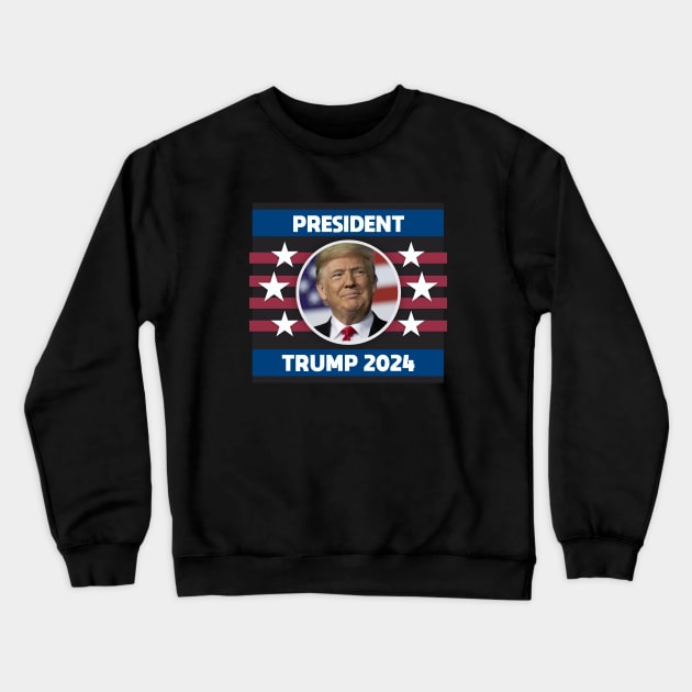 Trump 2024 Crewneck Sweatshirt by Dale Preston Design